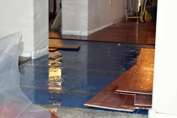 Professional Burst Pipe Water Damage technician working in Exeter, RI